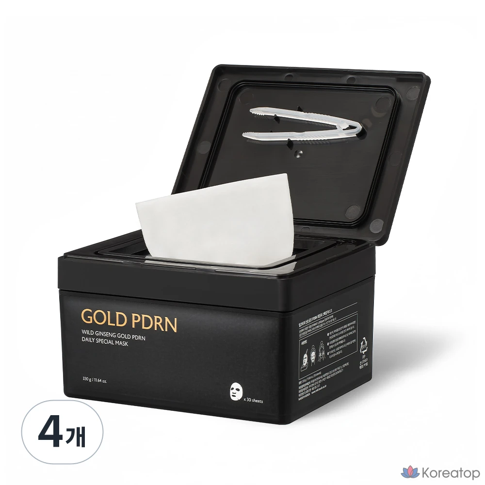 Маска для лица Milk Touch Wild Ginseng Gold PDRN Daily Special, 4 упаковки, 30 упаковок