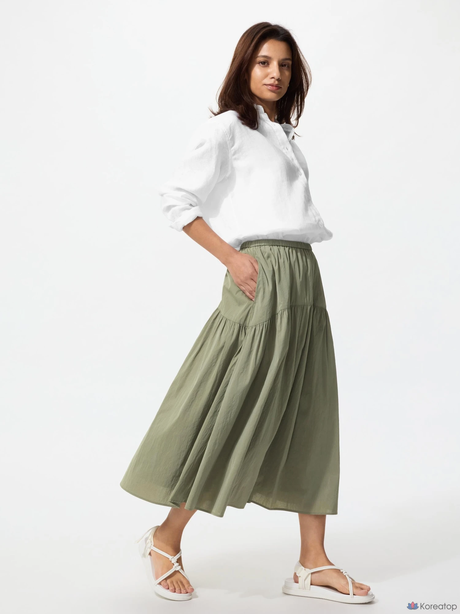 Юбка Uniqlo Nylon Gathered Skirt
