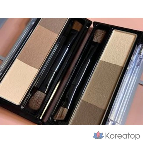 Пудра для бровей Kiss Me Heavy Rotation Natural Powder Eyebrow, оттенок 02 пепельно-коричневый
