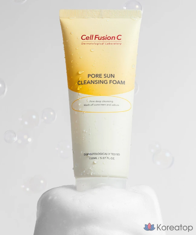 Очищающая пенка для лица Cellfusion C Pore Sun, 150 мл, 1 шт.