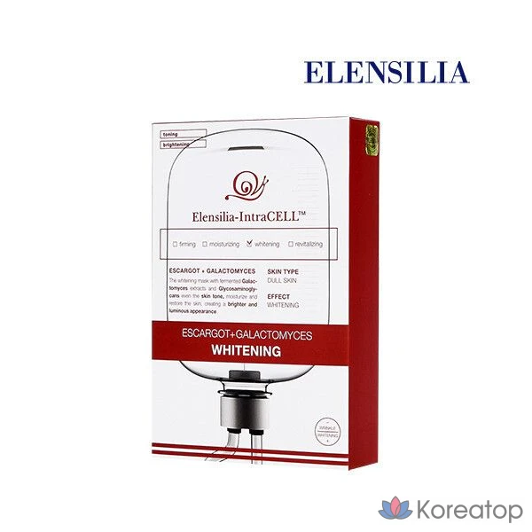 Маска для лица Elensilia Intracell Mask Pack Galactomyces, 25 мл, 10 листов, 1 упаковка, 10 штук