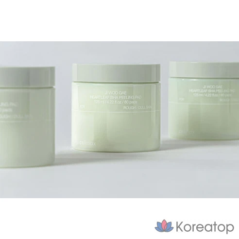 Отшелушивающие диски для лица с BHA-кислотами Celimax Ji Woo Gae Heartleaf BHA Peeling Pad