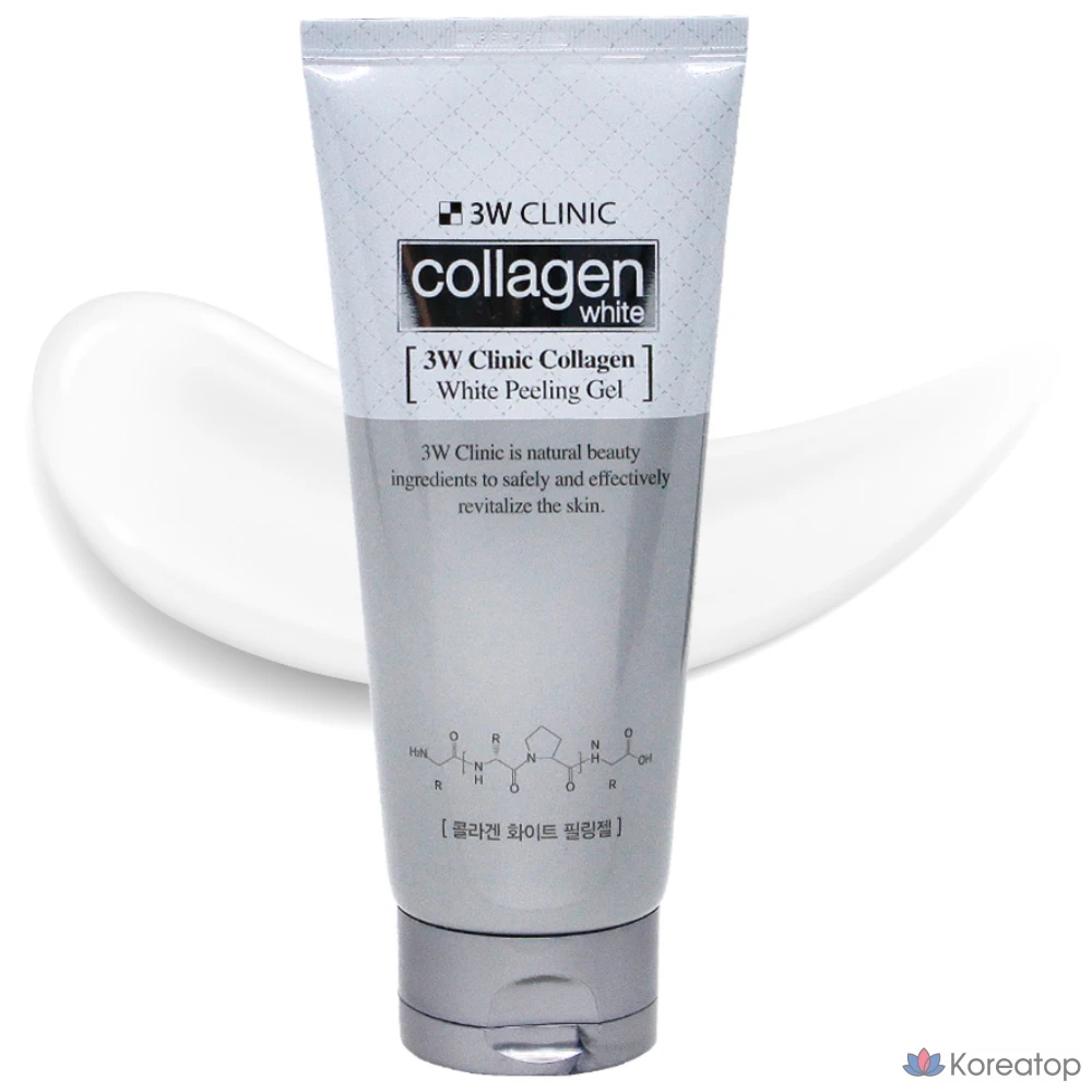 Отшелушивающий гель с коллагеном 3W Clinic Collagen White, 180 мл, 1 шт.