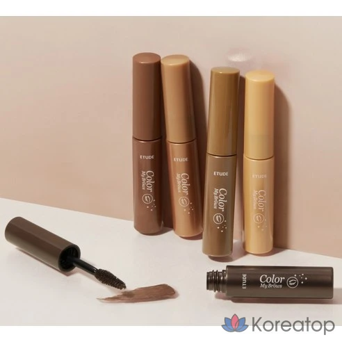 Тушь для бровей Etude House Color My Brows №4 Натуральный коричневый, 4,5 г