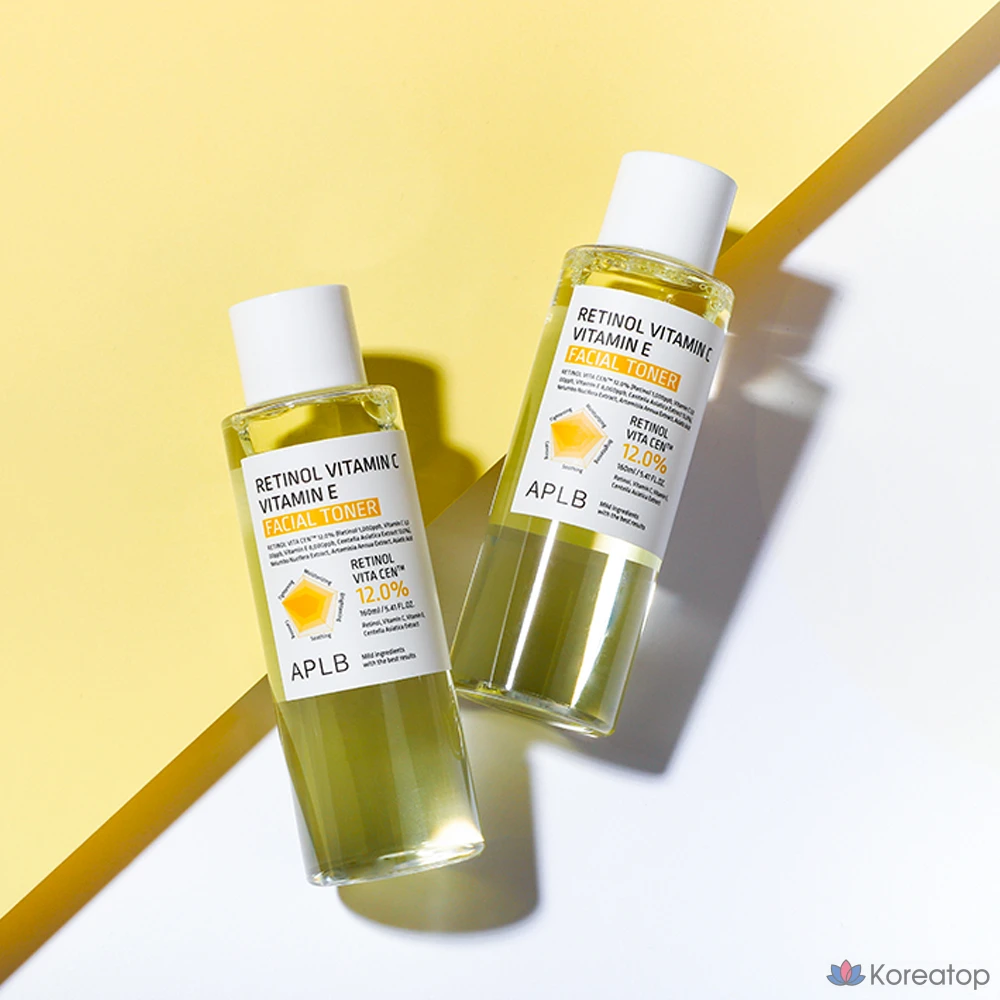 Тоник для лица APLB с ретинолом, витаминами С и Е, 1 шт., 160 мл