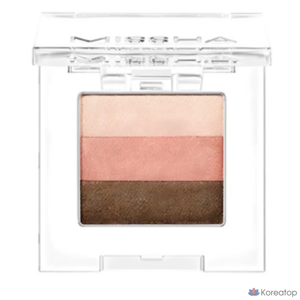 Тройные тени Misha, 2 г, № 10, МЕРЦАЮЩИЕ (восточно-розовые), 1 шт