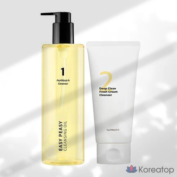 Набор: очищающее масло Numbers In No. 1 Clean 300 мл (+ очищающая пенка No. 2 120 мл), 1 комплект.
