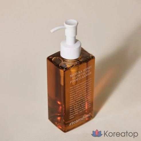 Очищающее масло-пенка Steambase Manuka Honey Glow, фото 5
