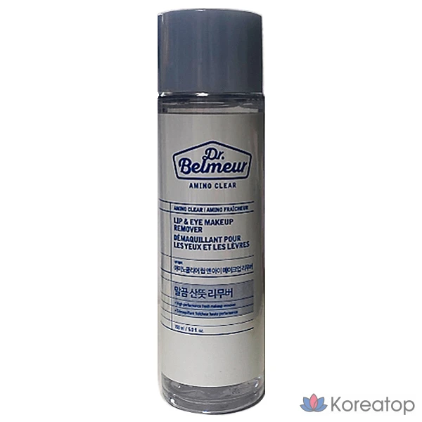Средство для снятия макияжа с губ и глаз Dr. Belmer Amino Clear Lip & Eye Makeup Remover, 150 мл, 1 шт.