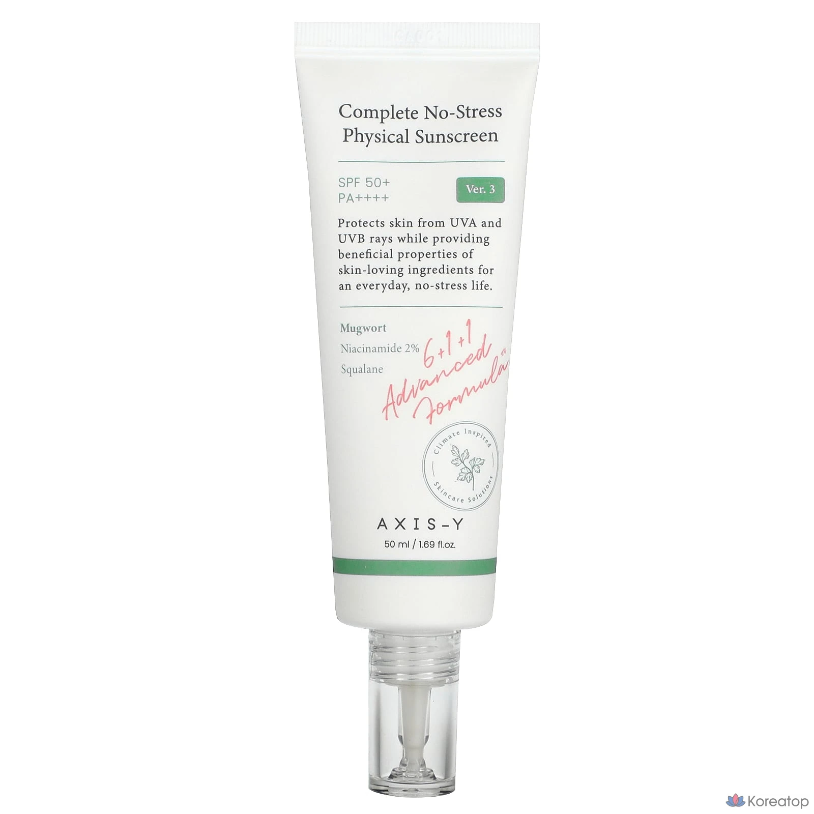 Солнцезащитный крем Special Effects Axis-Y Complete No Stress Physical Sunscreen SPF 50+ PA++++ Версия 3, 50 мл (1,69 жидких унций)