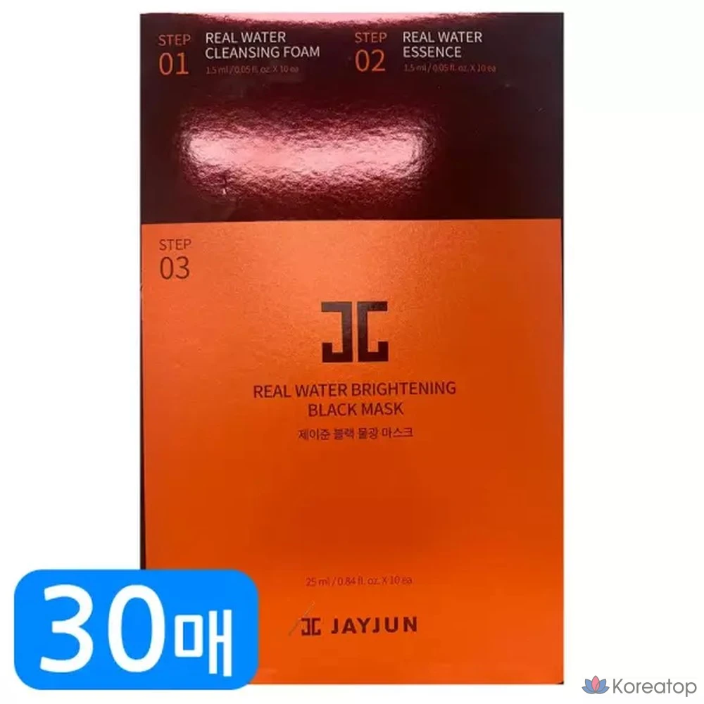 Маска для лица Jayjun Black Water Glow Mask, 30 листов