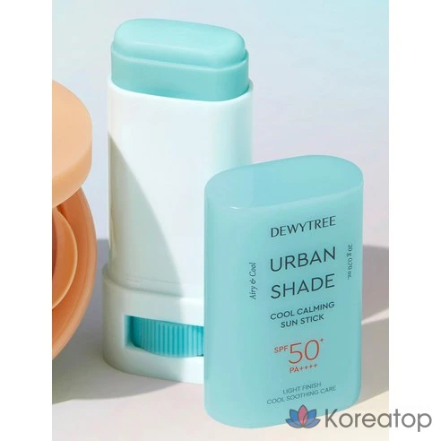Успокаивающий солнцезащитный стик Dewytree Urban Shade Cool Calming Sun Stick SPF50+ PA++++, 20 г, 2 шт