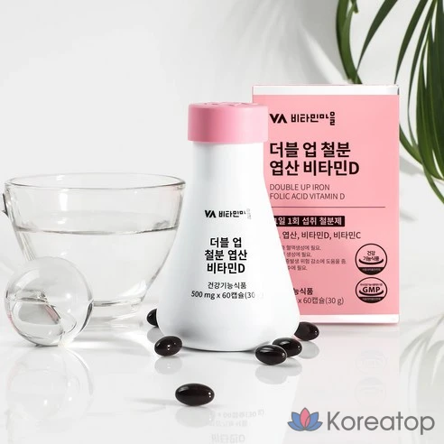 Vitamin Village Double Up Железо, Фолиевая кислота, Витамин D