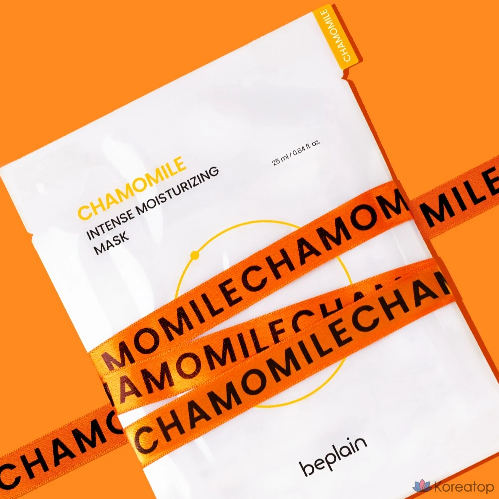 Тканевая маска для лица Beplain Chamomile Intense Moisture Mask, 125 мл, 10 шт., фото 5