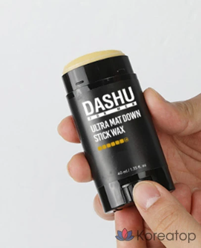 Восковая паста для волос DASHU For Men Premium Ultra Matte Down Stick Hair Wax, 40 мл, 1 шт.