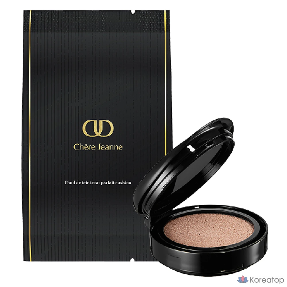 Сменный блок для тонального крема Chere Jeann Fondant Matte Parfait Cushion Refill, 14 г, № 19 Light, 1 шт.