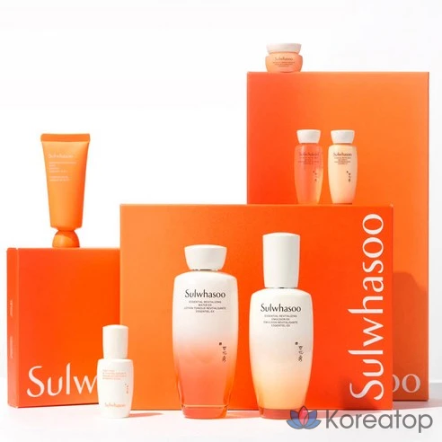 Sulwhasoo Концентрированный обновляющий женьшень 2 вида специальный набор + сумка для покупок + Концентрированный обновляющий крем с женьшенем Classic 10 мл x 3