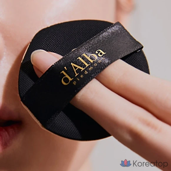 Тональный крем-пуховик d'Alba Cushion Foundation Puff, 4 шт., 1 шт.