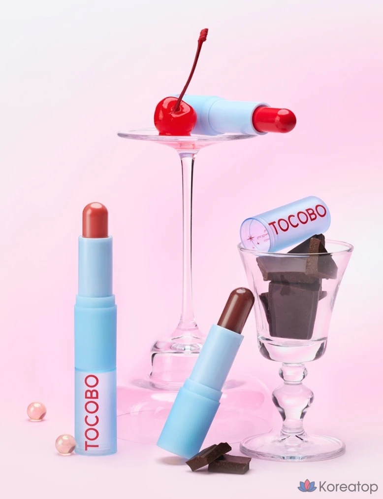 Тинт-бальзам для губ Tocobo Glass Tinted Lip Balm, оттенок 011 Flush Cherry, 3.5 г, 1 шт., фото 5