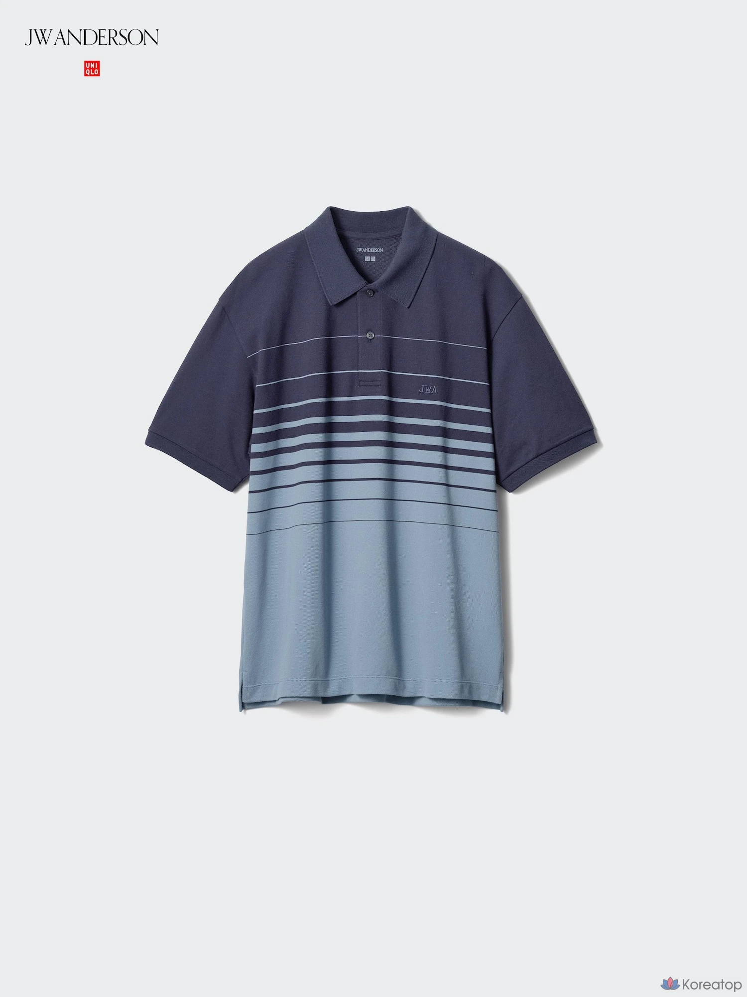 Поло Uniqlo Dry Pique Striped Polo Shirt (Panel)