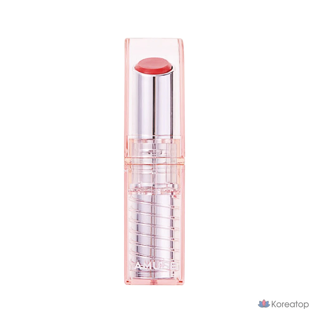 Бальзам для губ AMUSE Dew Lip Balm, оттенок 02 Peach Balm, 3.2 г, 1 шт.