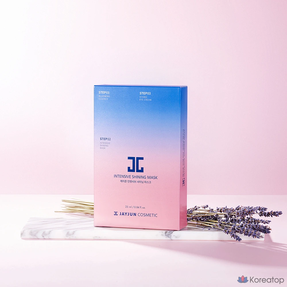 Набор из 10 масок для лица Jayjun Intensive Shining 3-Step Mask Pack: отбеливание, увлажнение, разглаживание морщин, 10 штук, фото 2