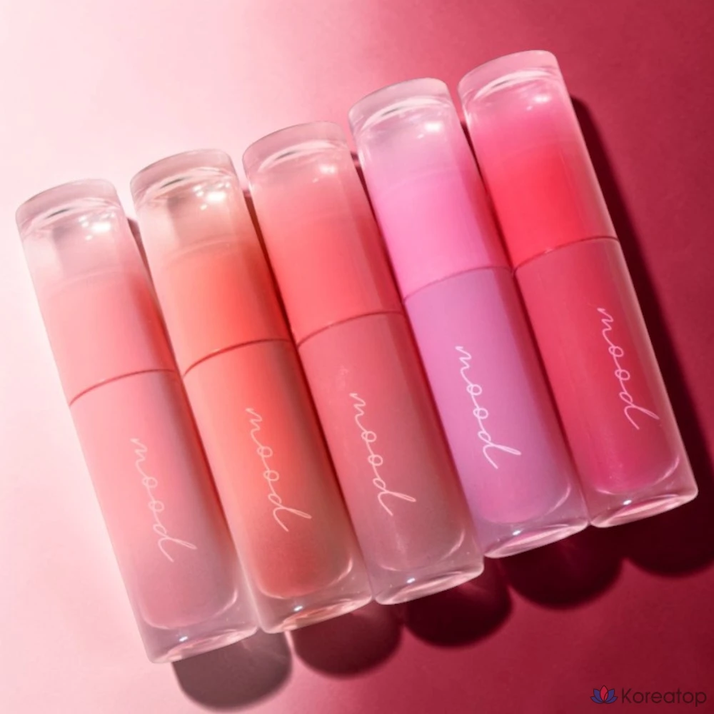 Peripera Ink Mood Gloy Tint, 4 г, стойкий, плотно прилегающий, увлажняющий тинт для губ, бархатистый блеск, нежный блеск, высокая стойкость, насыщенный цвет, гладкое нанесение, 03 Mom-Jjik Rose, 1 шт.