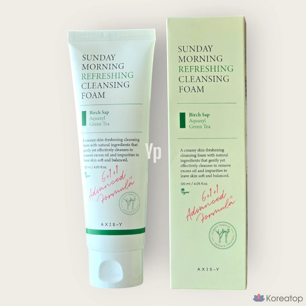 Освежающая очищающая пенка для лица Axis Y Sunday Morning, 120 мл, 1 шт.