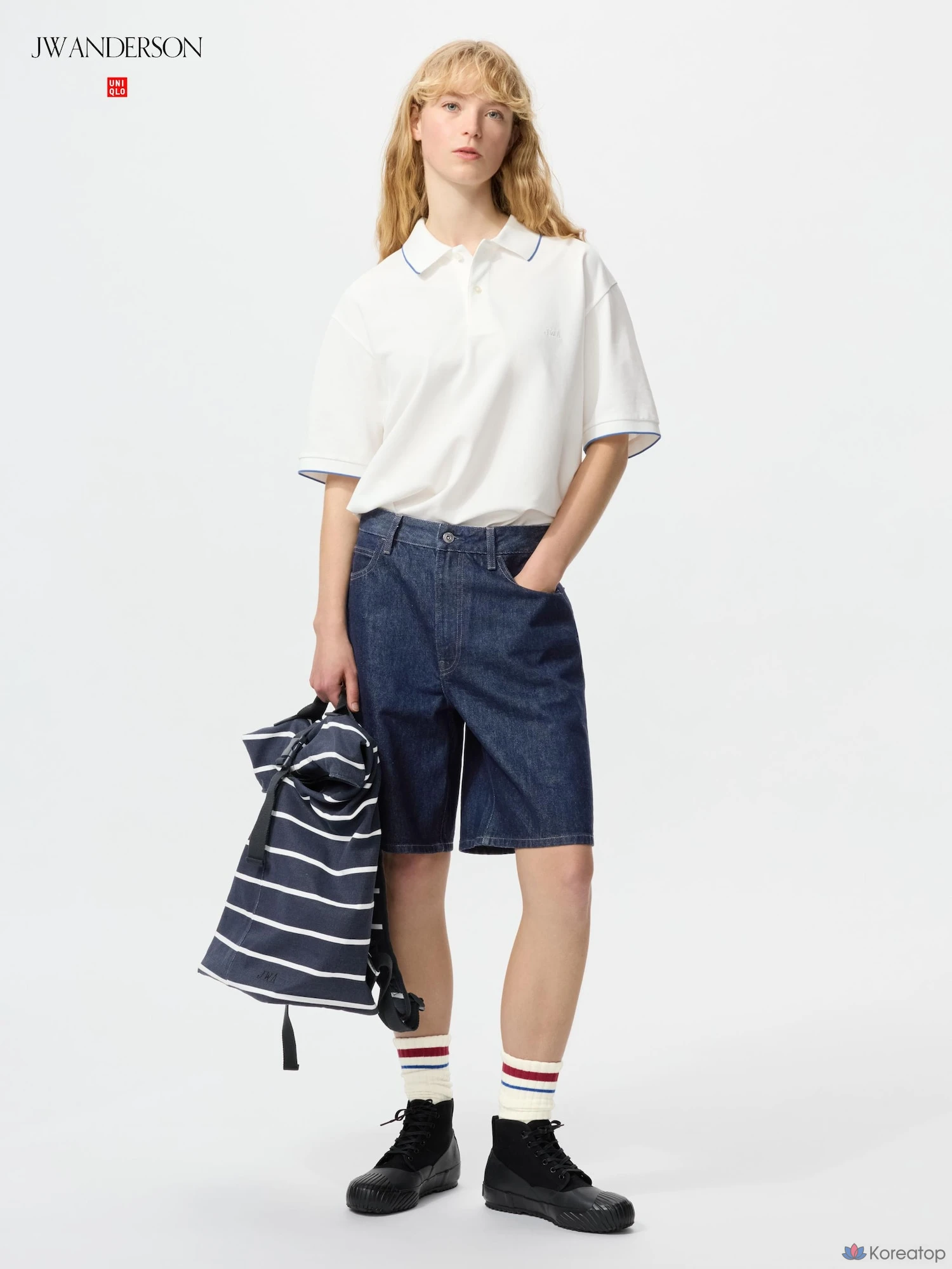 Рубашка поло Uniqlo Dry Pique Polo Shirt Tipping