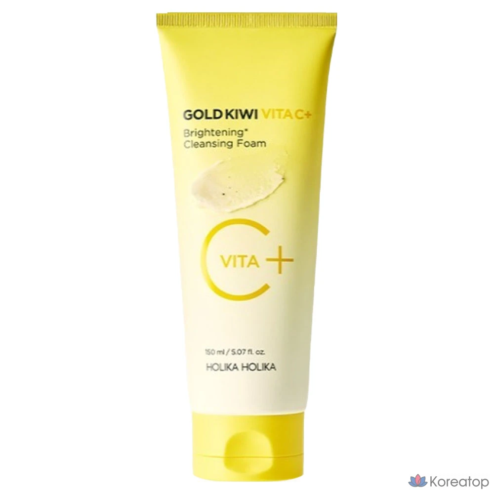 Holika Holika Gold Kiwi Vita C+ Осветляющая очищающая пенка, 1 шт., 150 мл