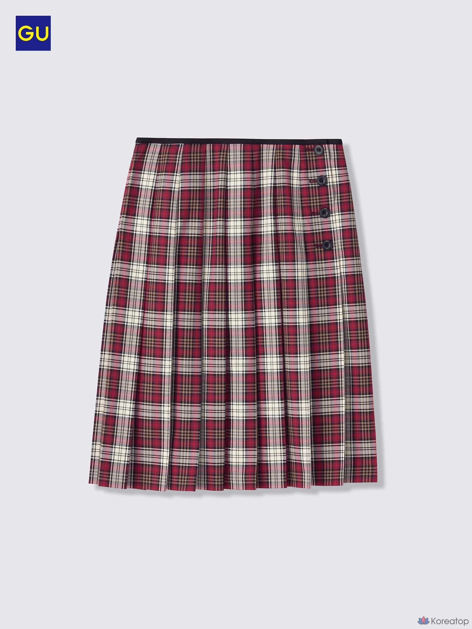 Юбка Uniqlo Side Button Pleated Check Skirt