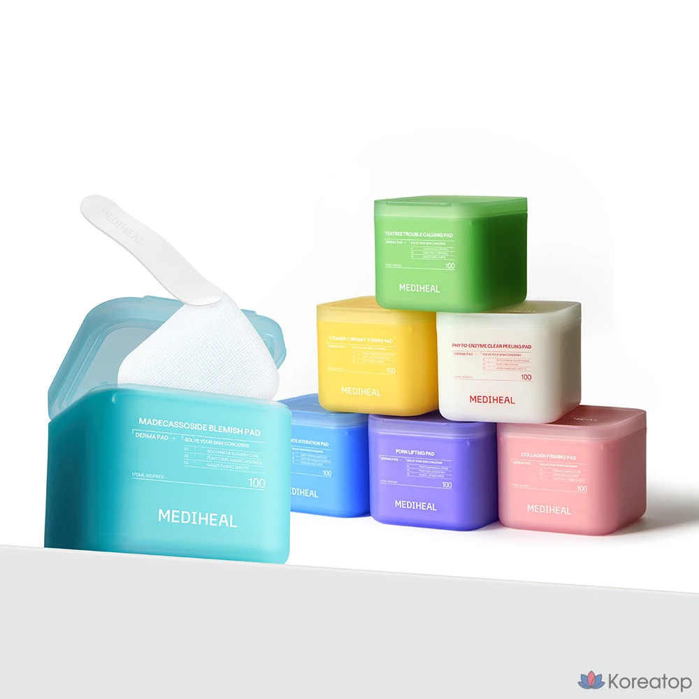 Пилинг-пэды MEDIHEAL Collagen Elastic Filling Firming Derma Pad 2nd Generation, 100 шт.