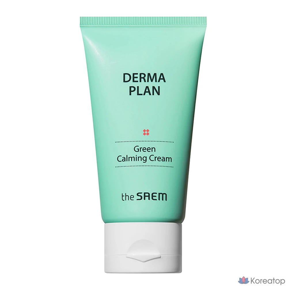 Успокаивающий зеленый крем The Saem Derma Plan, 70 мл, 1 шт.