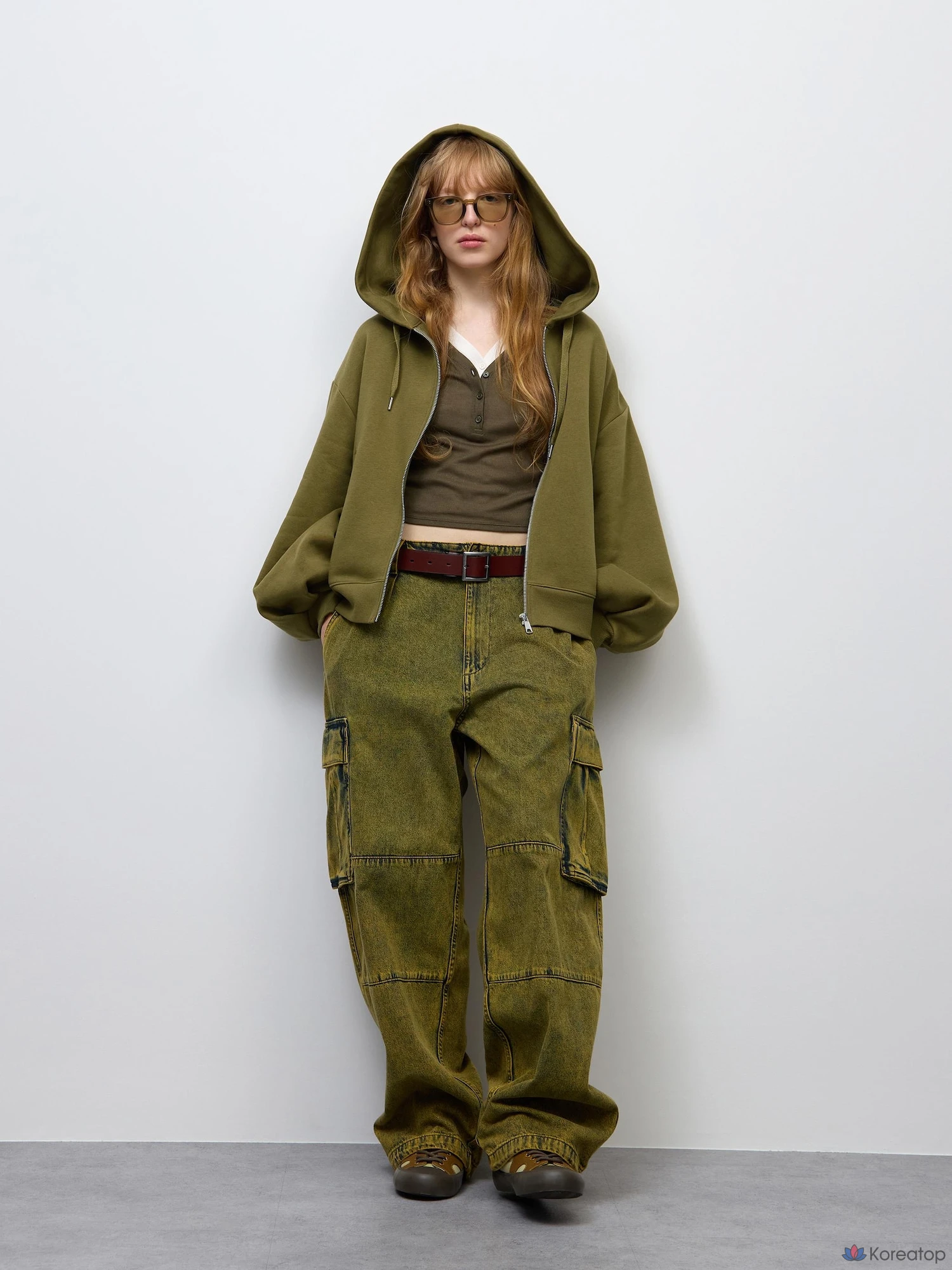 Худи на молнии Uniqlo Sweat Balloon Sleeve Full Zip Hoodie