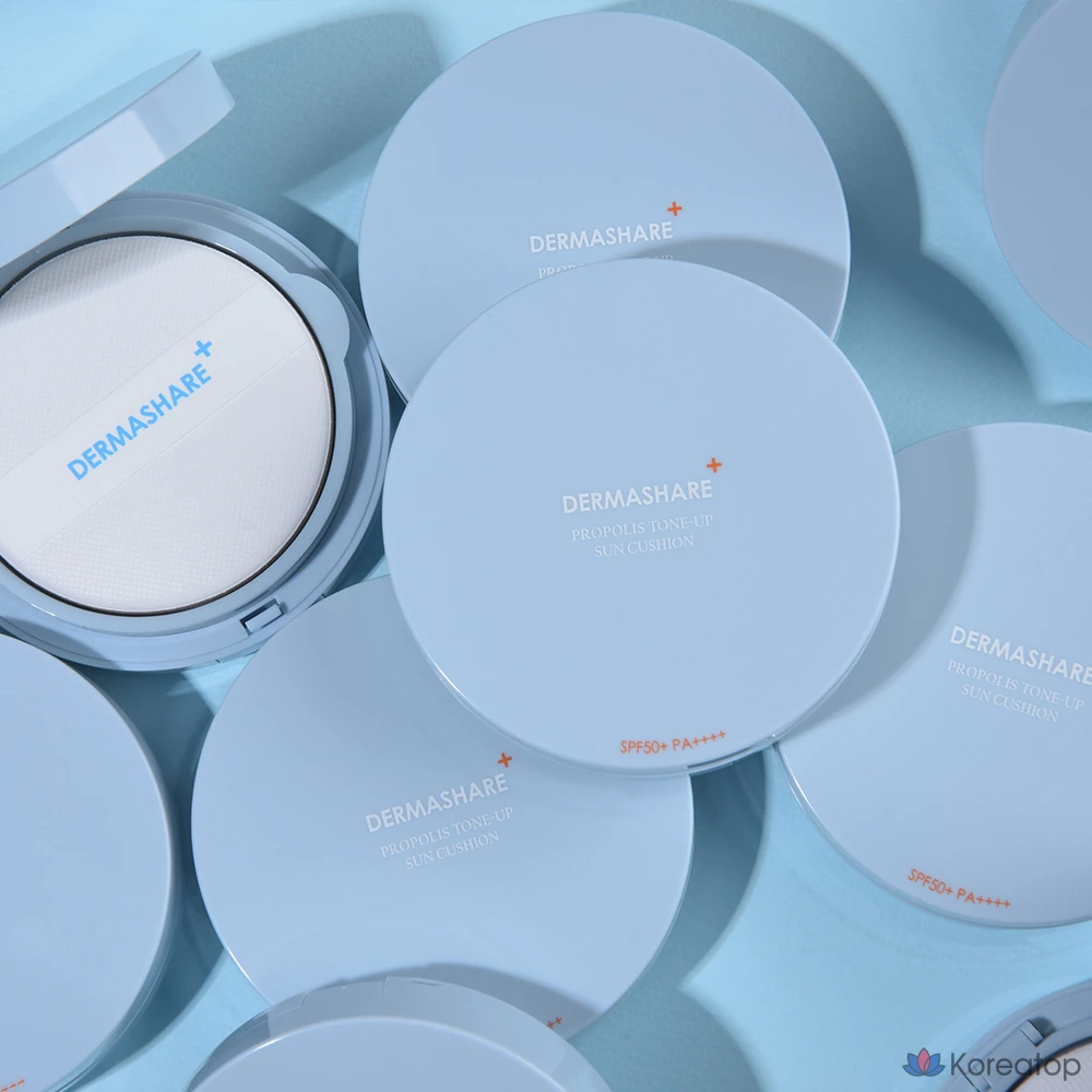 Солнцезащитный крем-кушон Dermashare Propolis Tone-Up Sun Cushion SPF50+ PA++++, 25 г, 1 шт.