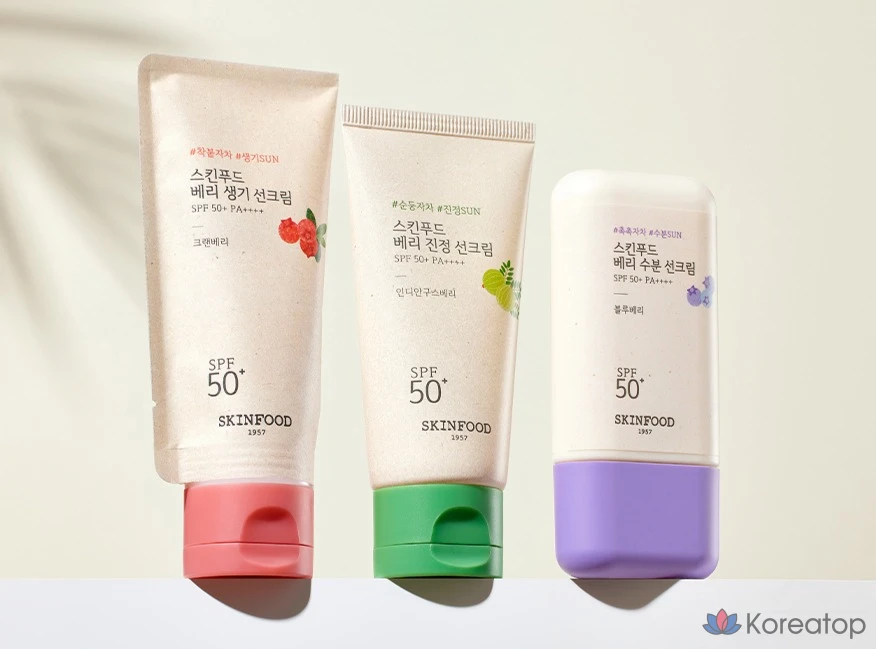 Солнцезащитный крем Skinfood Berry Calming Sun Cream SPF50+ PA++++, 50 мл, 1 шт.