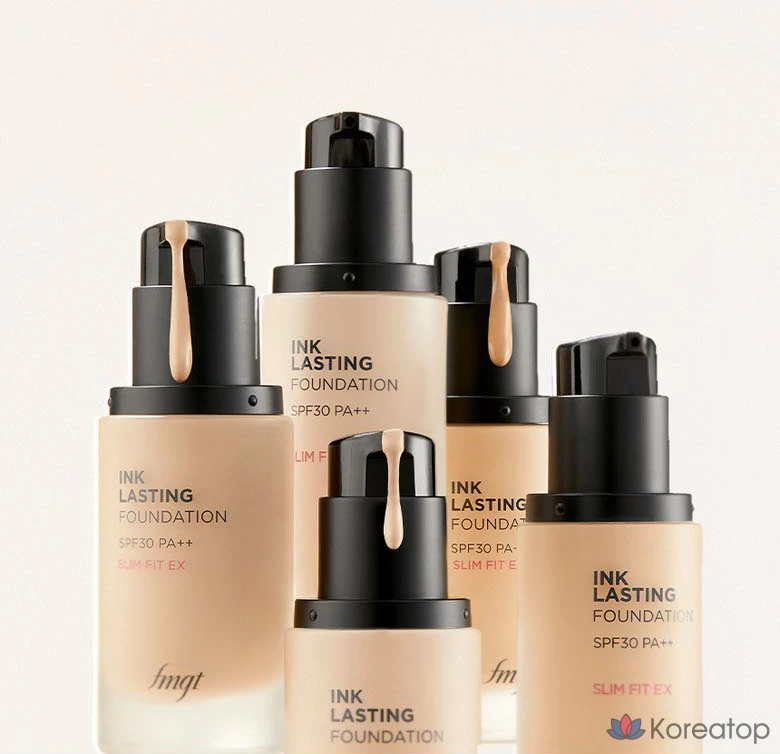 Тональный крем The Face Shop Ink Lasting Foundation Slim Fit, 30 мл, 1 шт., V203 Натуральный бежевый, фото 10