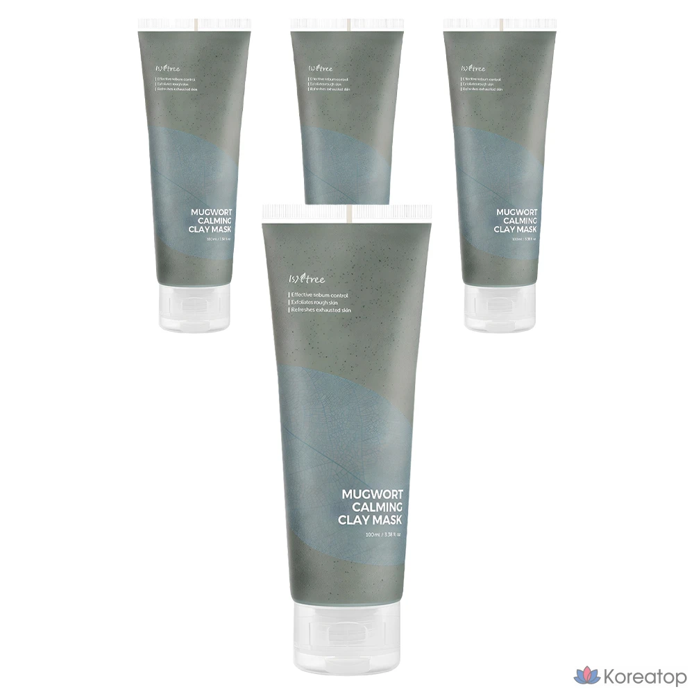 Успокаивающая глиняная маска с полынью Isandree, 100 мл, 1 упаковка, 4 упаковки