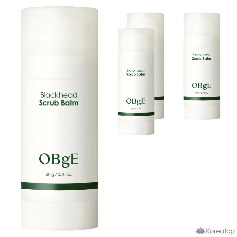 Бальзам-скраб для лица OBge от черных точек, 20 г, 1 упаковка, 4 шт.
