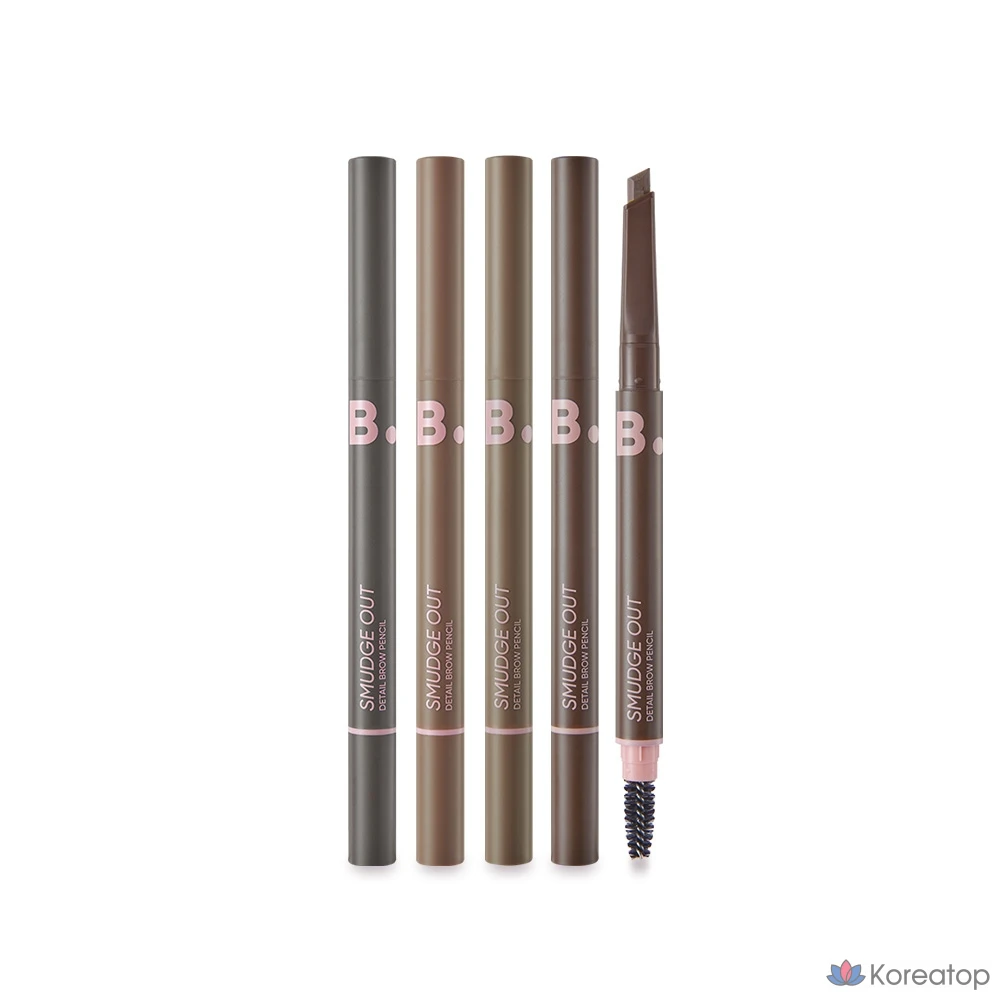 Карандаш для бровей Vanillaco Smudge Out Detail Brow Pencil 0.3G, 1 шт., темно-коричневый.
