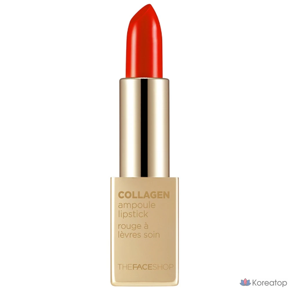 Помада-ампула с коллагеном от The Face Shop, 3,5 г, оттенок 11 INDIA RED, 1 шт.
