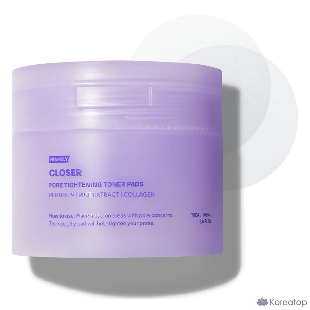 Тонер-подушечки Frankly Closer, 105 мл, 1 шт., 70 листов