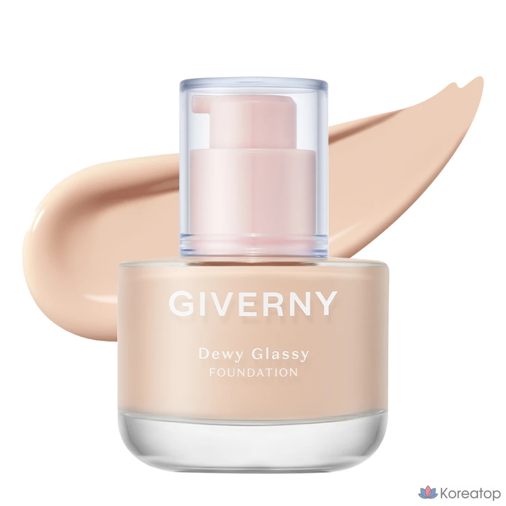 Тональный крем Giverny Dewy Glassy Foundation, 30 мл, оттенок 13NW Pale Ivory, 1 шт.