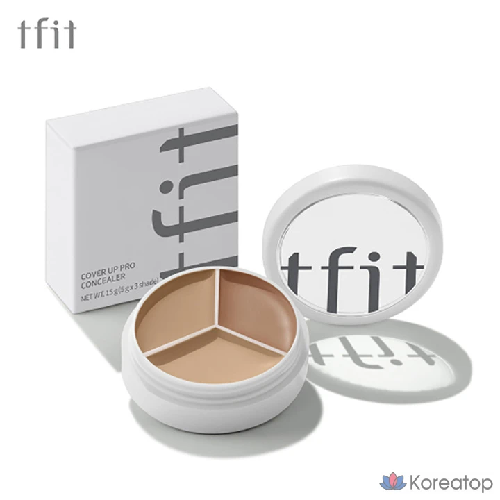 Консилер Tipit Cover Up Pro Concealer Cool (натуральный бежевый/слоновая кость/розовый бежевый), 1 шт., фото 3