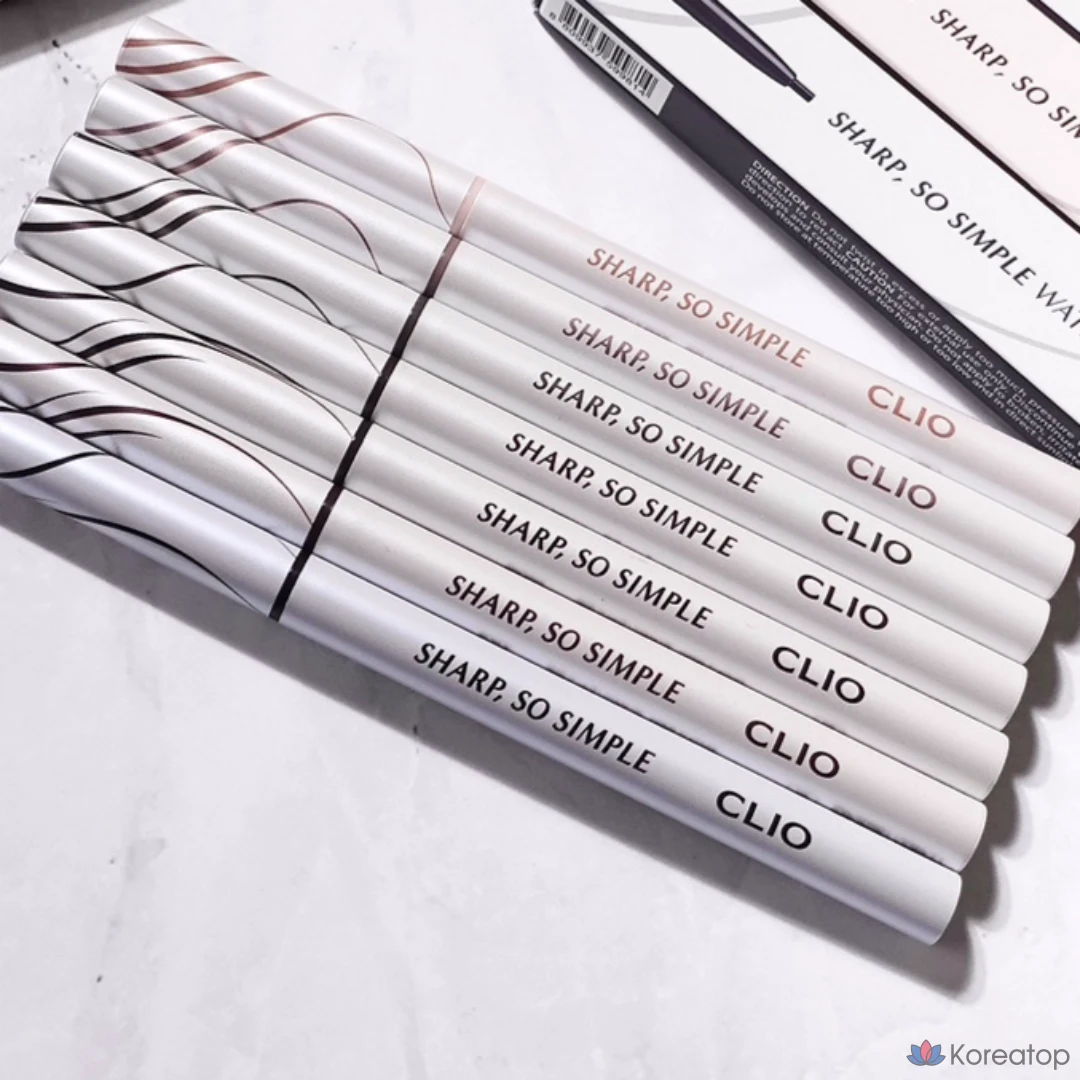 Водостойкий карандаш для глаз Clio Eyeliner Sharp So Simple, № 6, оттенок «Ванильно-бежевый», 1 шт.