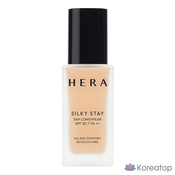 Тональный крем Hera Silky Stay 24H Longwear Foundation SPF20 PA++, оттенок 23W1 Sand Beige, 30 г, 1 шт.