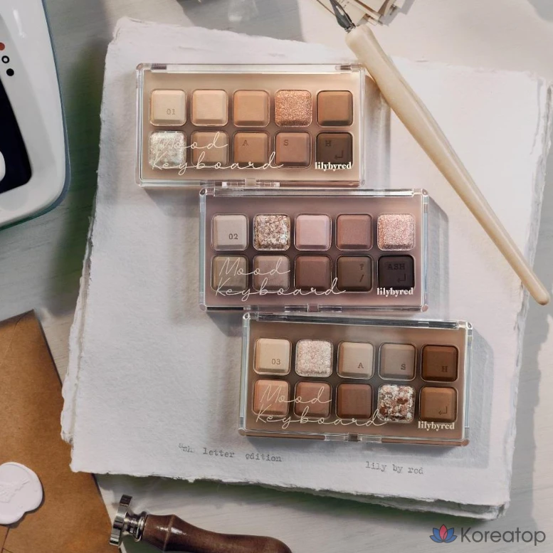 Палетка теней для век Lilybyred Mood Keyboard Eye Palette, 02, 1 шт., фото 3