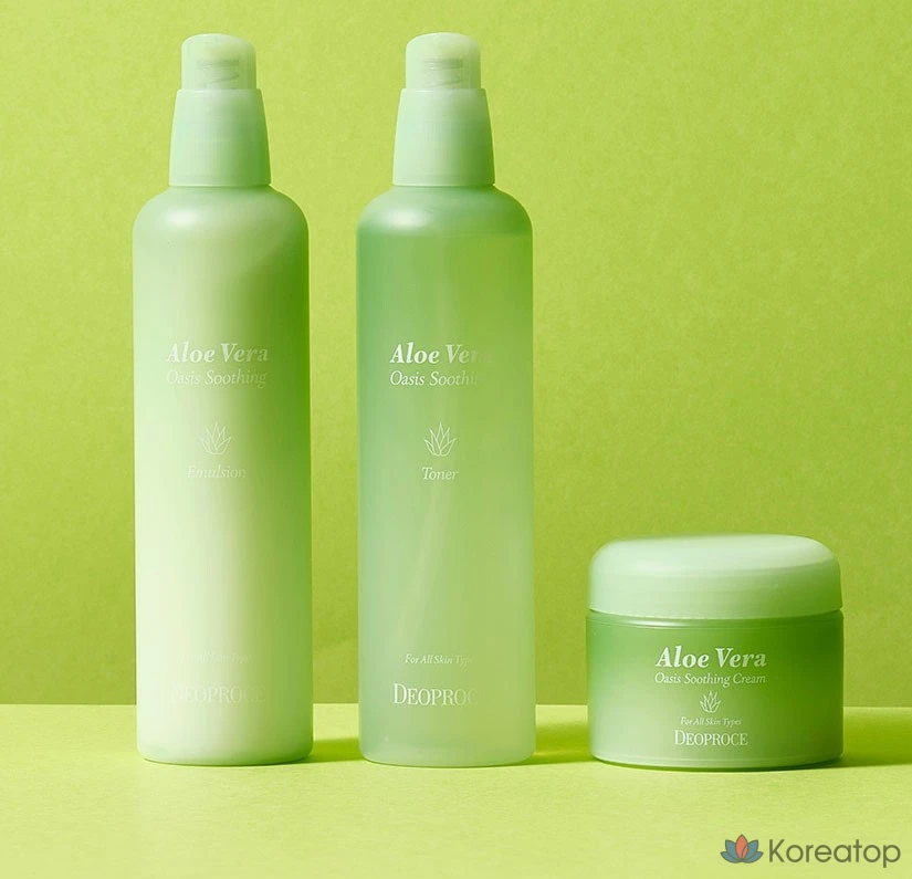 Успокаивающий крем Deoproce Aloe Vera Oasis, 50 г, 1 шт.