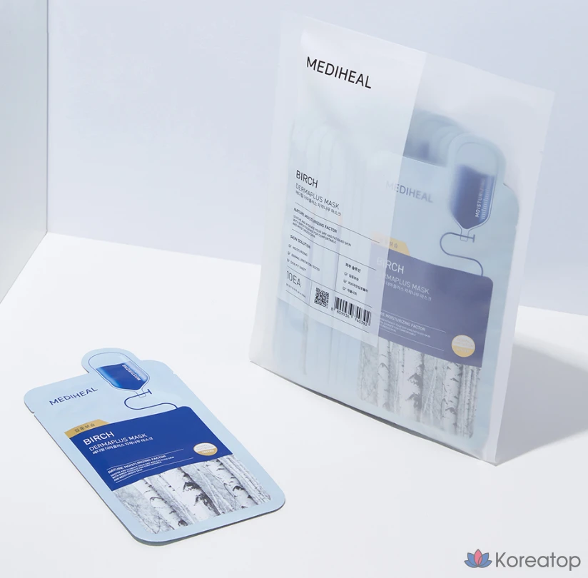 Mediheal Derma Plus Birch Mask, 10 шт., 5 шт., фото 3