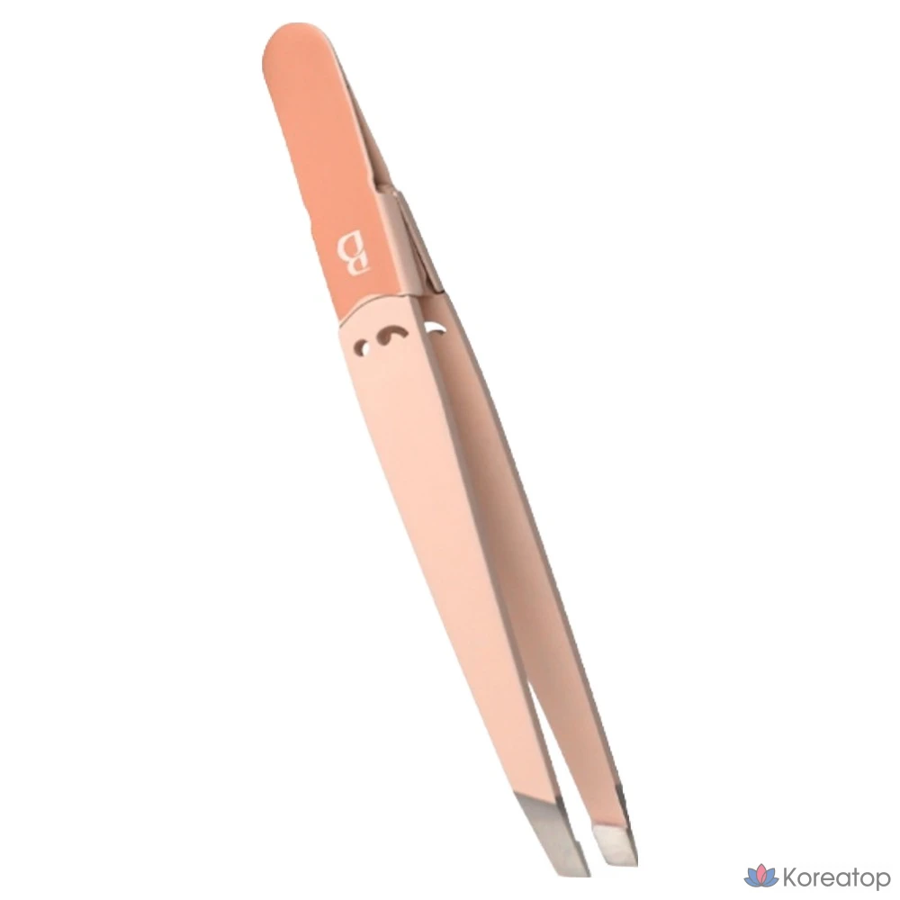 Пинцет для депиляции бровей BOCAS STW-200, 1 шт., коралловый